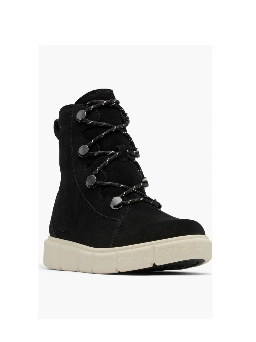 Sorel Explorer 3 Joan Waterproof Winter Boot Black & Chalk Women’s Size 7.5